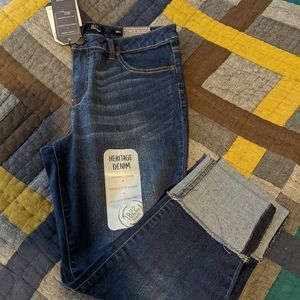 NWT 1822 cuffed cropped skinny